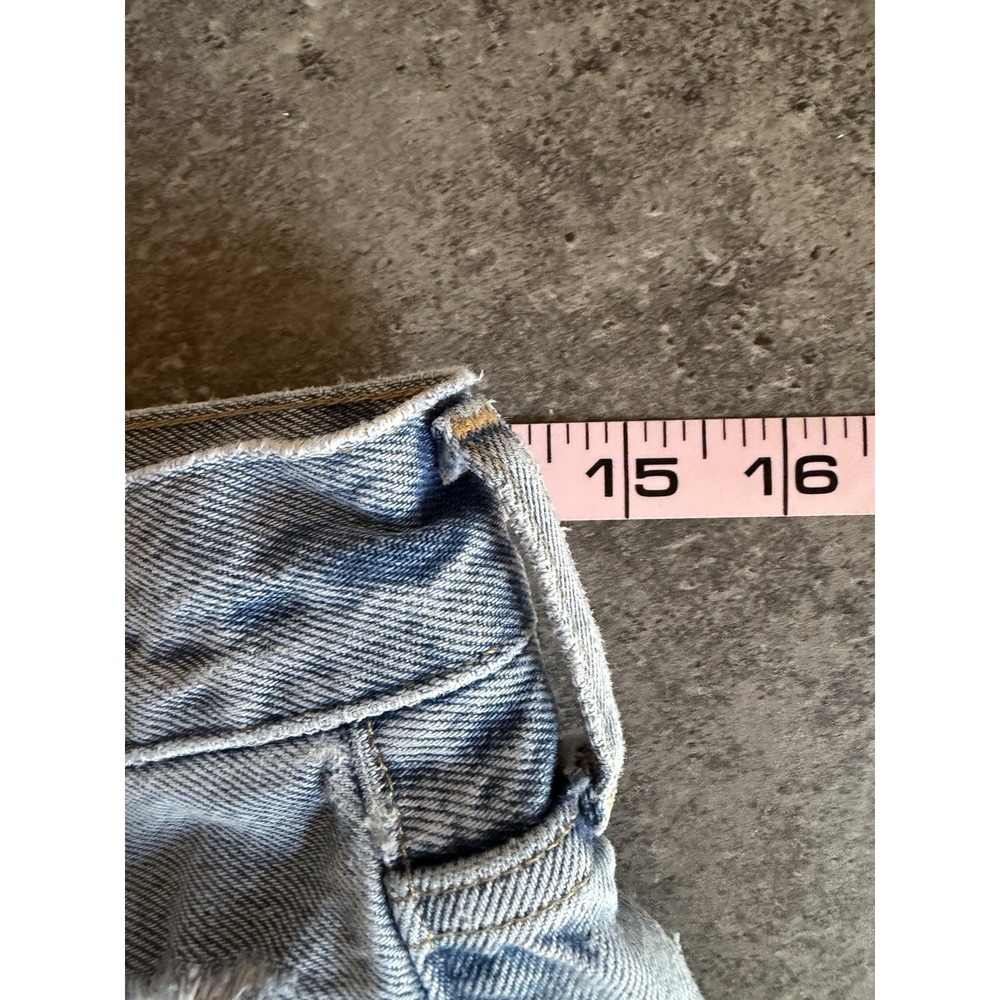 Agolde Denim Shorts Womens 26 Parker Vintage Cut Off Button Fly Distressed Boho - Picture 9 of 12